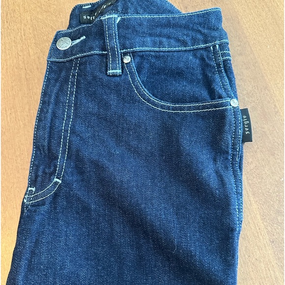 ✨ RARE VINTAGE Y2K SERGIO VALENTE Straight Leg Jeans 28x32.5" Tall Denim Western - Picture 10 of 12